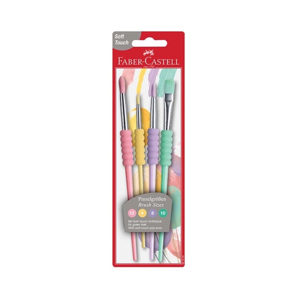 Faber Castell Soft Touch Pastel Renk Fırça 4 Çeşit 481620